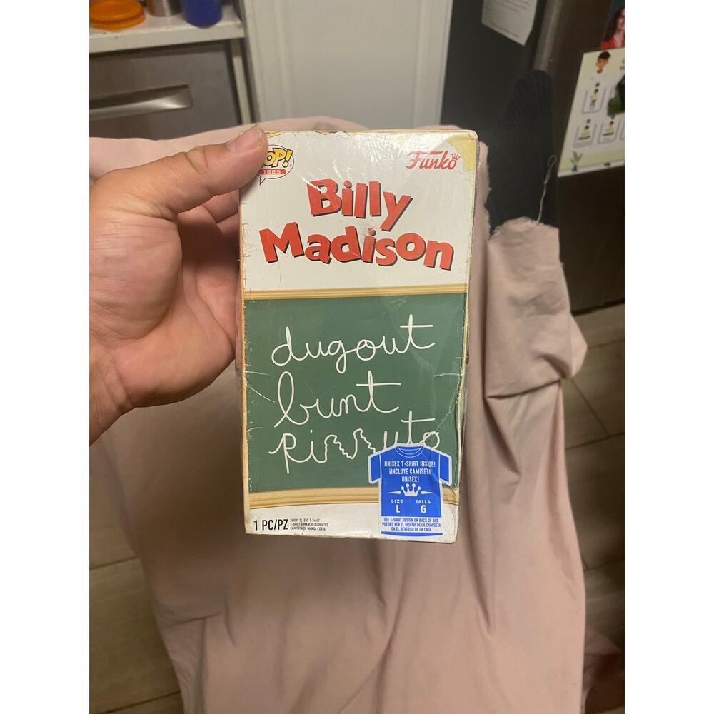 Funko Pop Billy Madison Movie T Shirt Size Large L Adam Sandler Brand New Sealed
